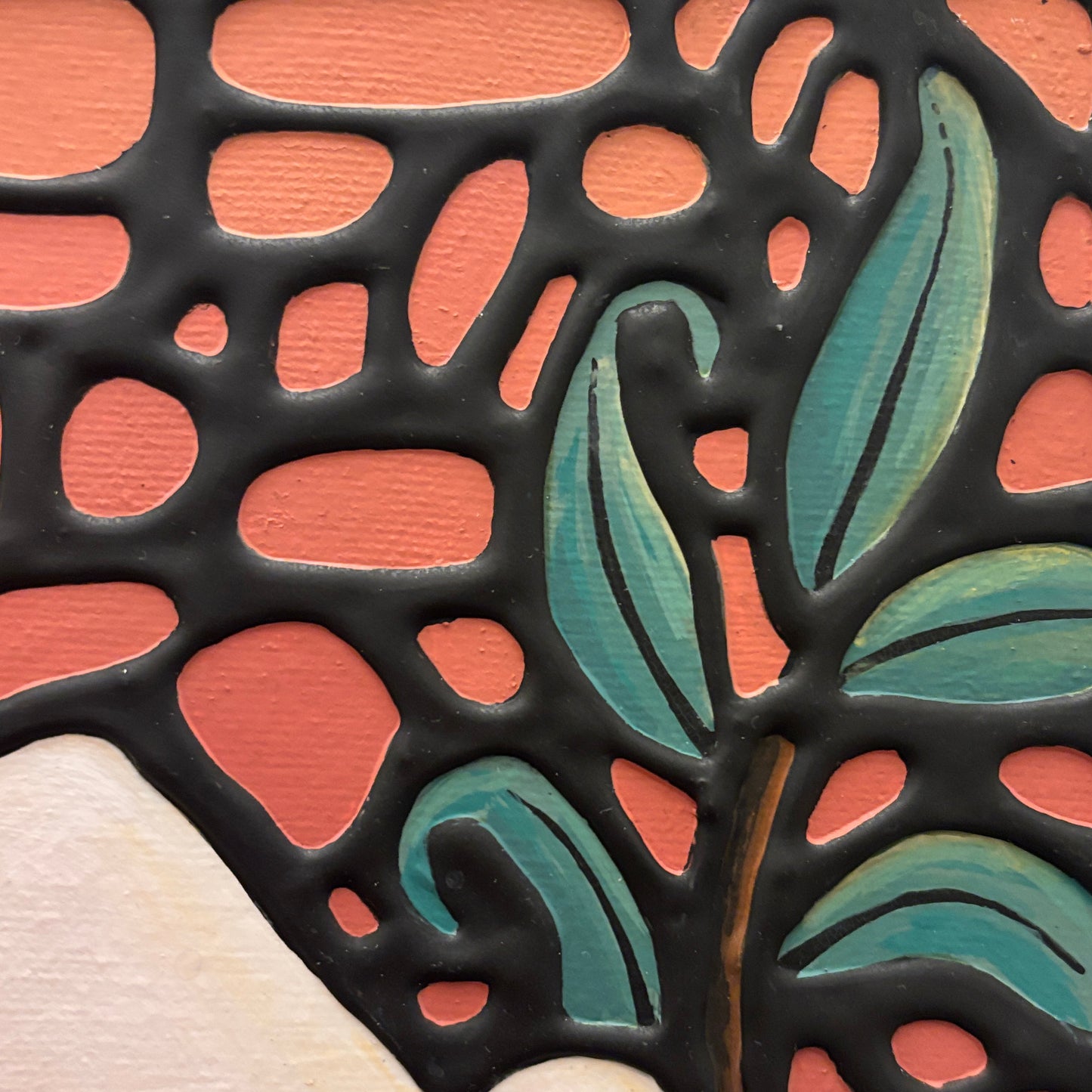 'Delicate Passion' Original Magnolia Painting 12 x 12 inch