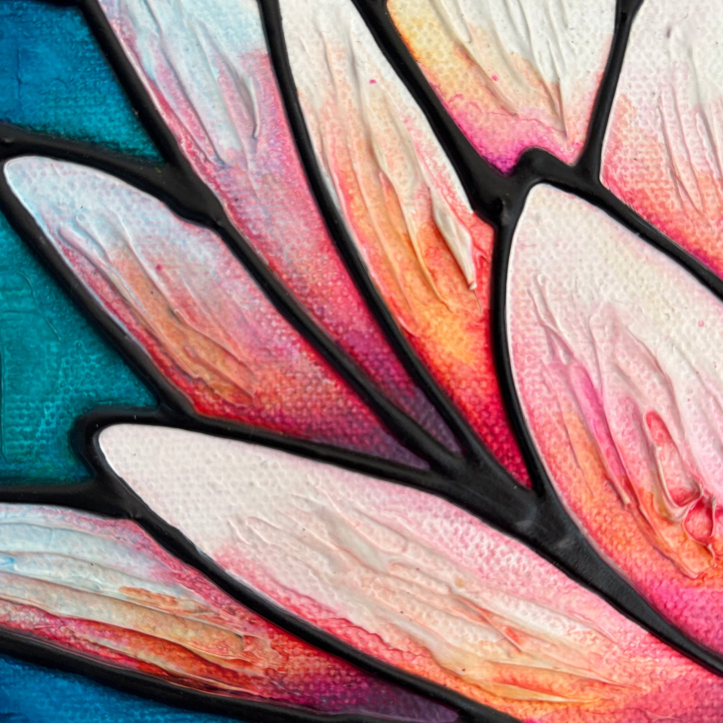Lotus Flower Original Painting 10 x 8 inch