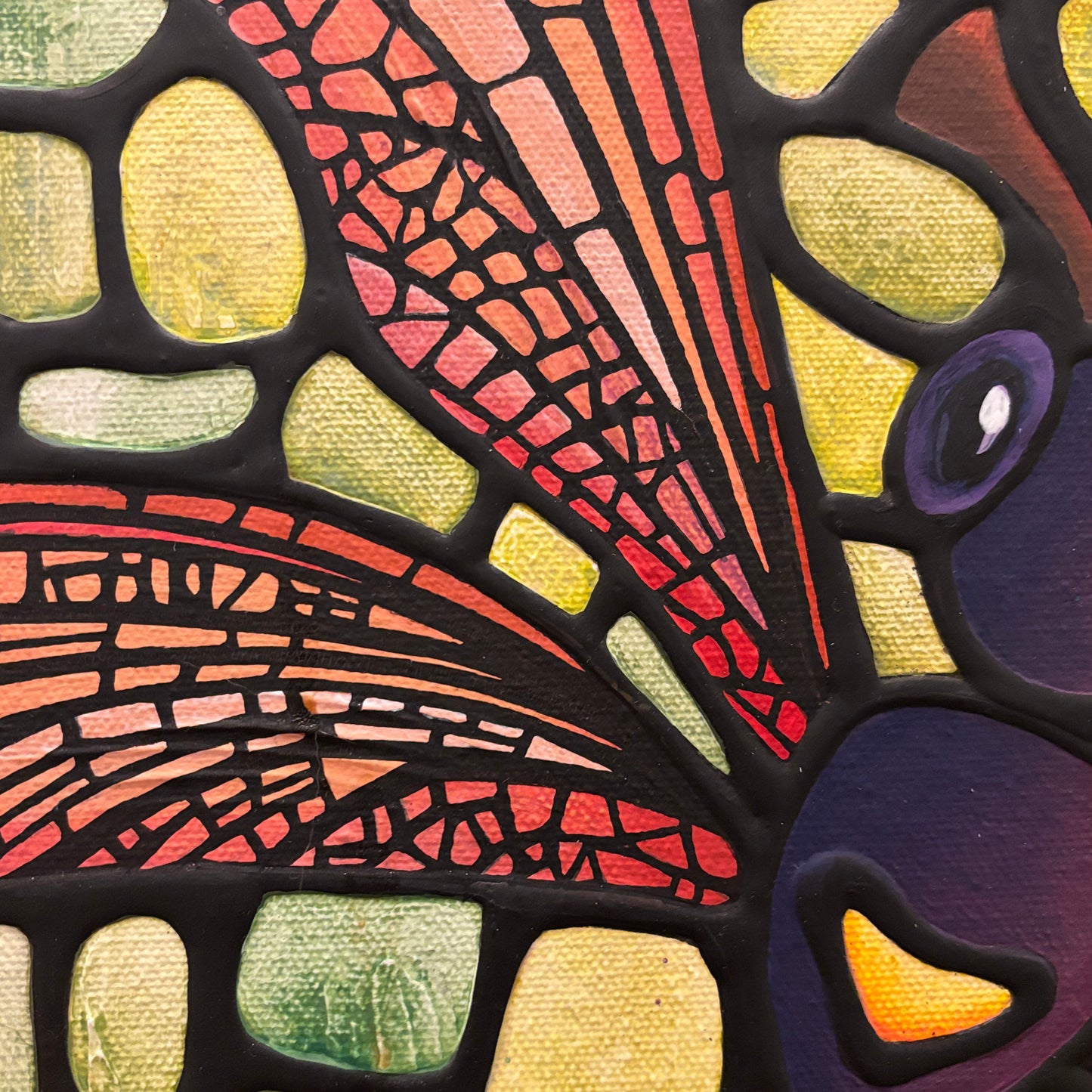 Dragonfly Original Painting 16 x 20 inch