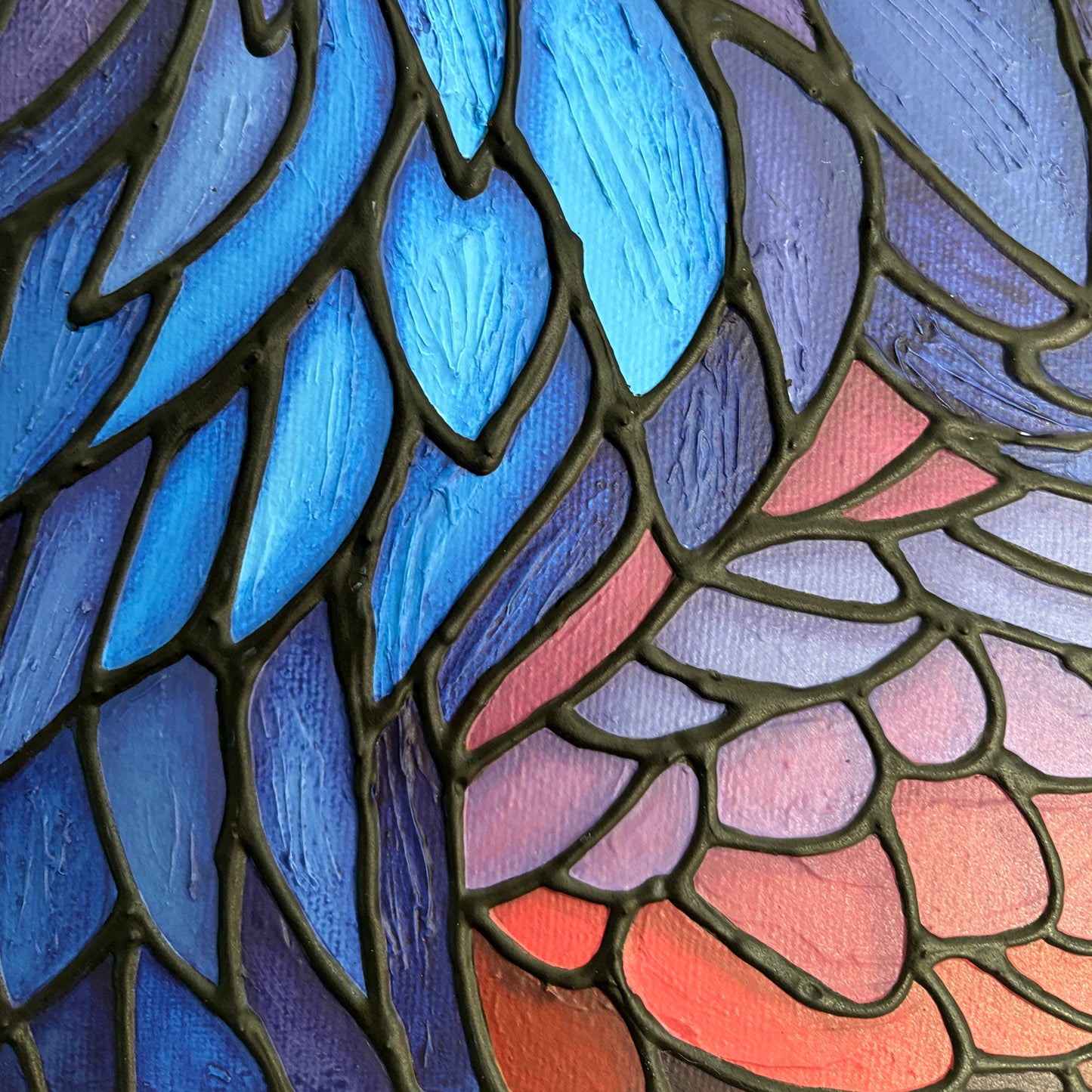 Moonlight Raven Original Painting 12 x 12 inch