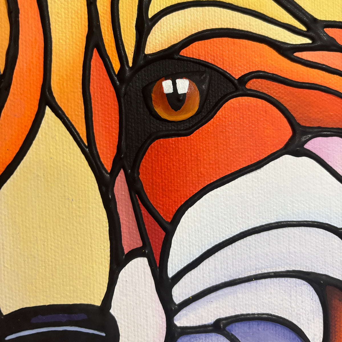 Fox Original Painting 12 x 12 inch