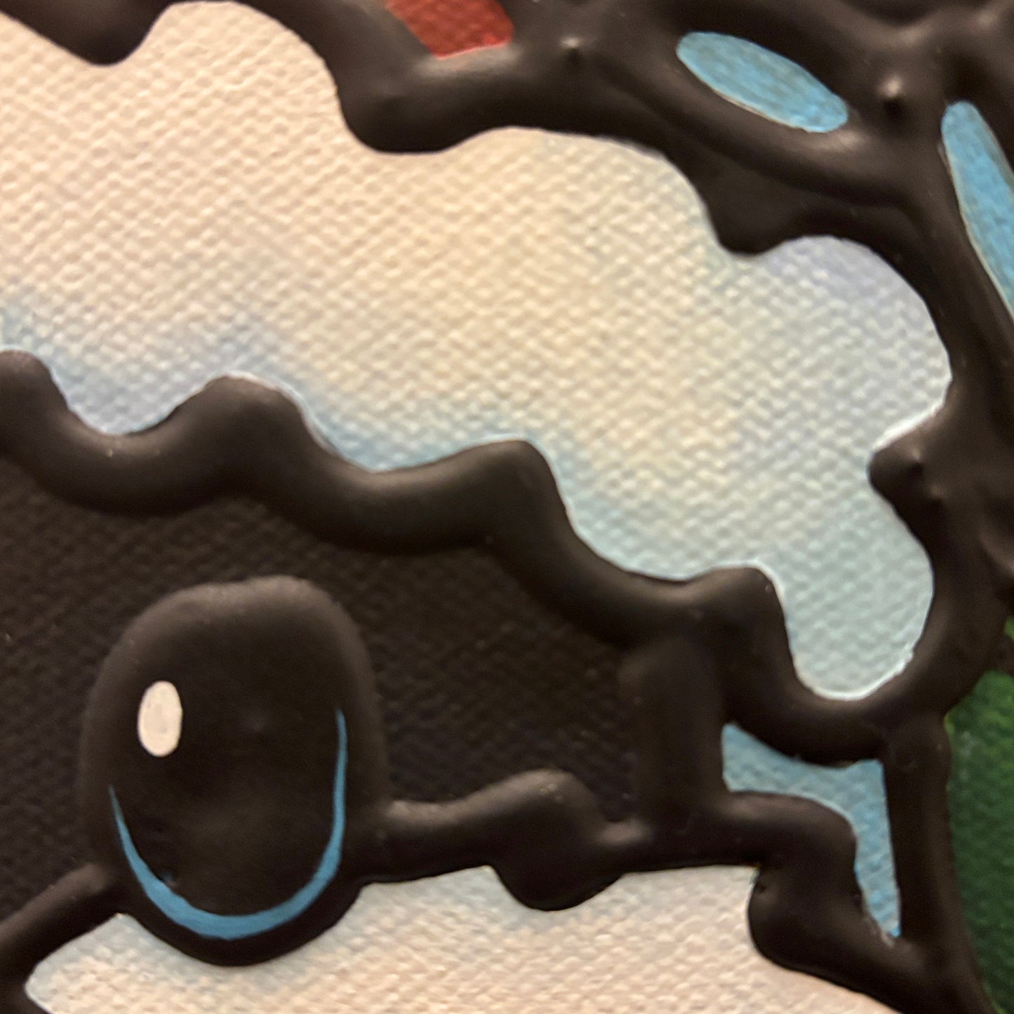 'Fluffy McFlufferton' Original Chickadee Painting 12 x 16 inch