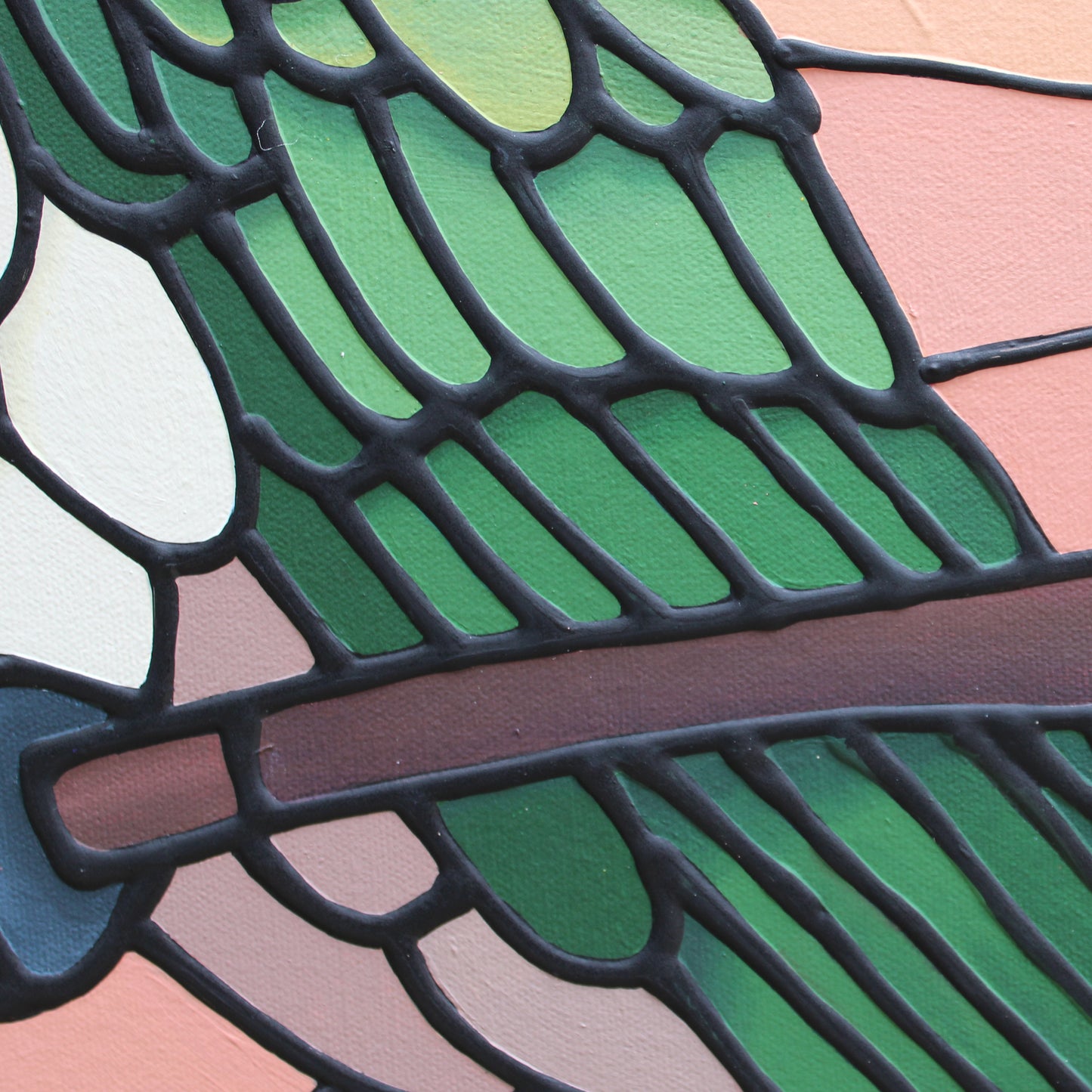 Hummingbird Original Painting 24 x 24 inch
