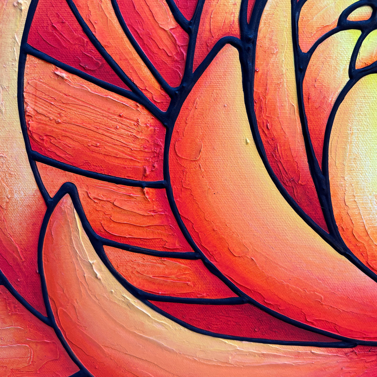 Chrysanthemum Flower Original Painting 22 x 28 inch