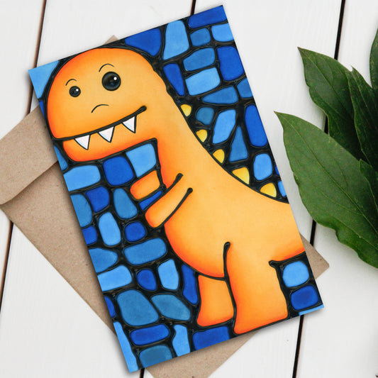 Dinosaur Large Greeting Card