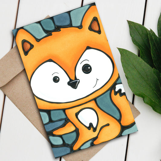 Fox Large Greeting Card