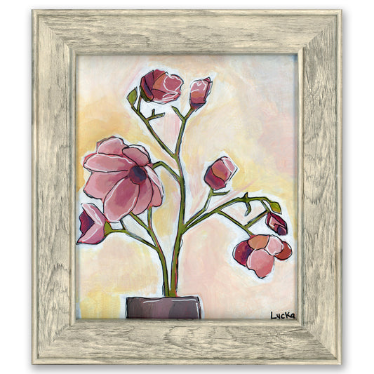 Cherry Blossom Original Painting Framed