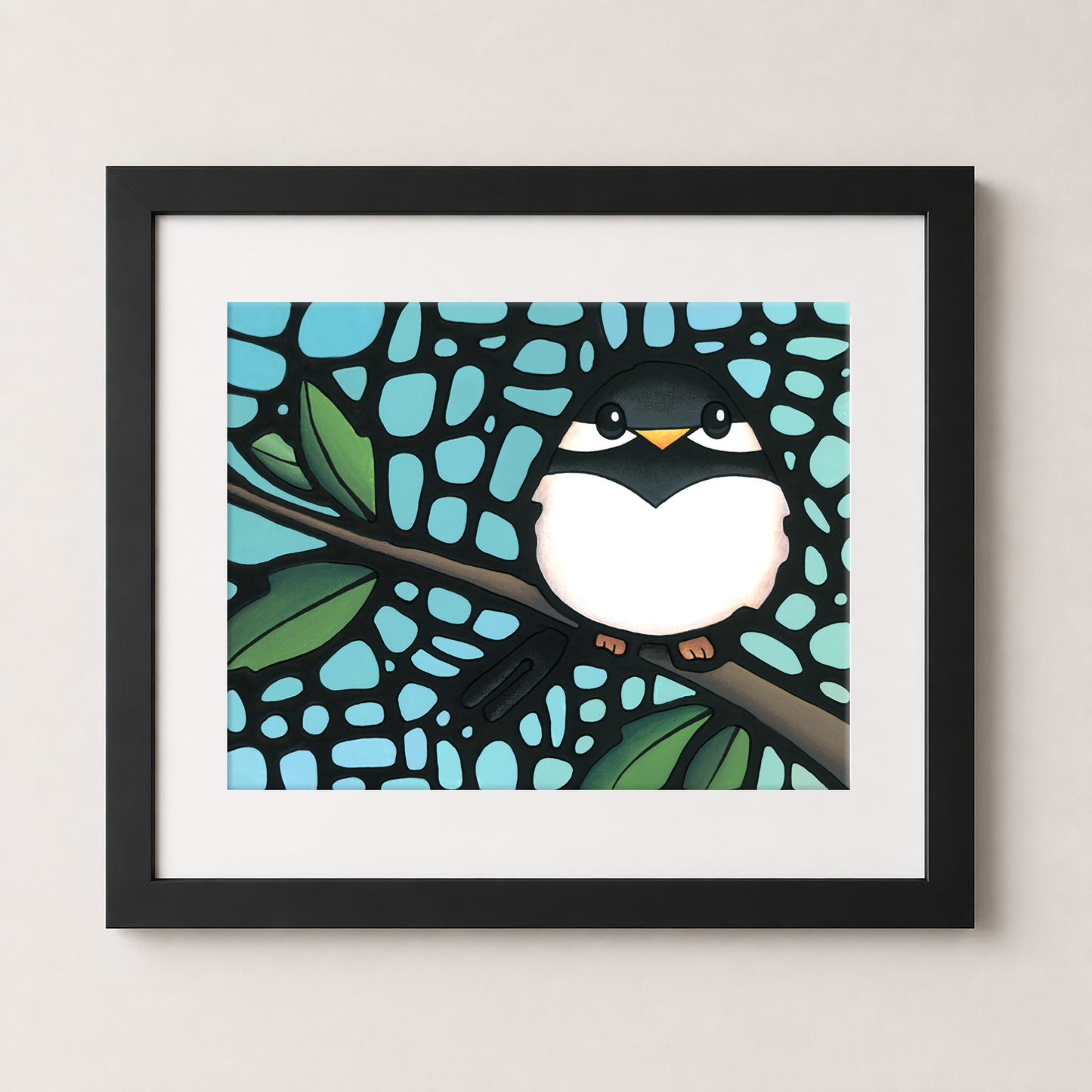 Chickadee Bird Art Print