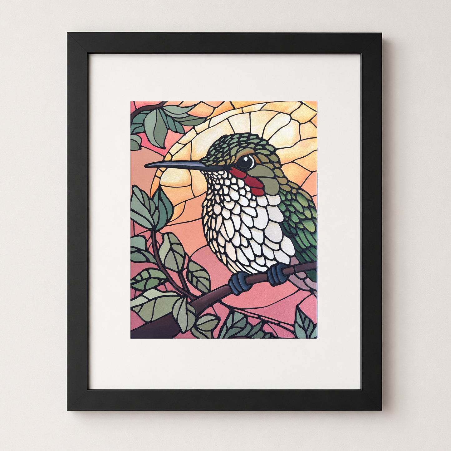 Green Hummingbird Art Print