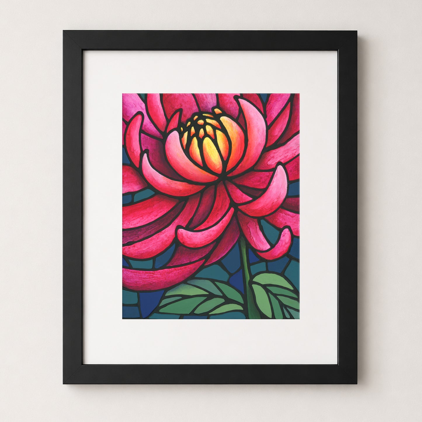 Pink Chrysanthemum Art Print