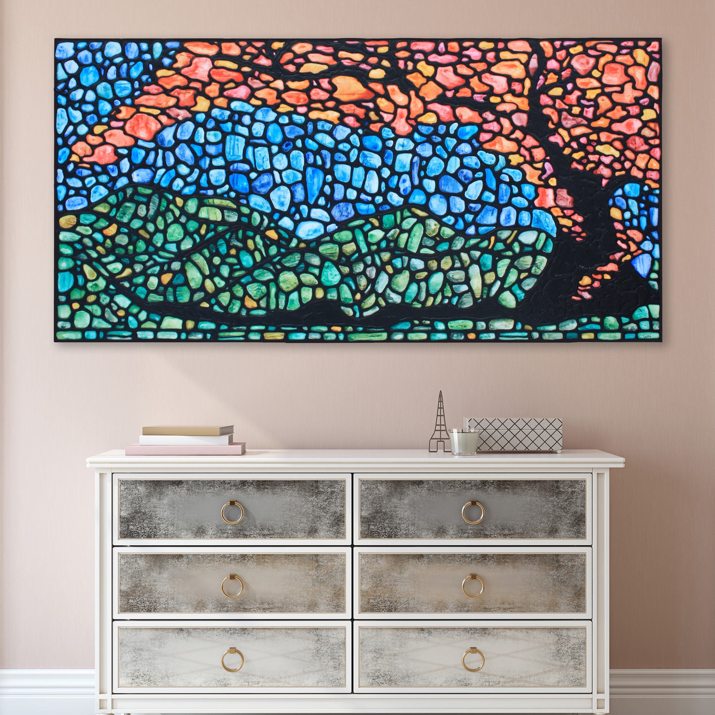 'Autumn Dream' Landscape Original Painting - 60 x 32 inch