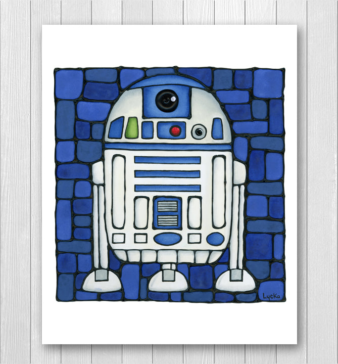 Beeping Trash Can Art Print