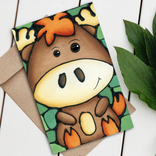 Moose Large Greeting Card