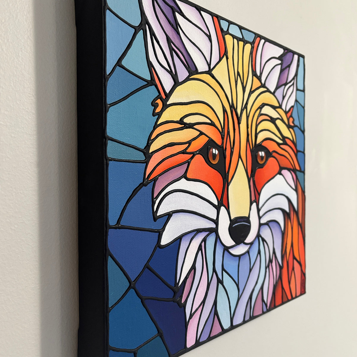 Fox Original Painting 12 x 12 inch