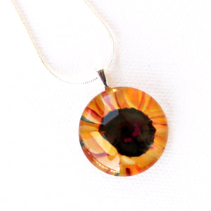 Limited Edition - Sunflower Necklace - Circle Pendant