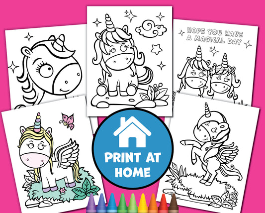 8 Unicorn Coloring Pages