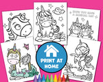 Load image into Gallery viewer, 8 Unicorn Coloring Pages
