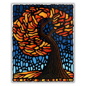 Autumn Tree Original Painting 16 x 20 inch