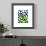 Load image into Gallery viewer, Purple Snapdragon Flowers Original Painting Framed

