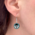 Load image into Gallery viewer, Sam the Snowman Christmas Dangle Earrings
