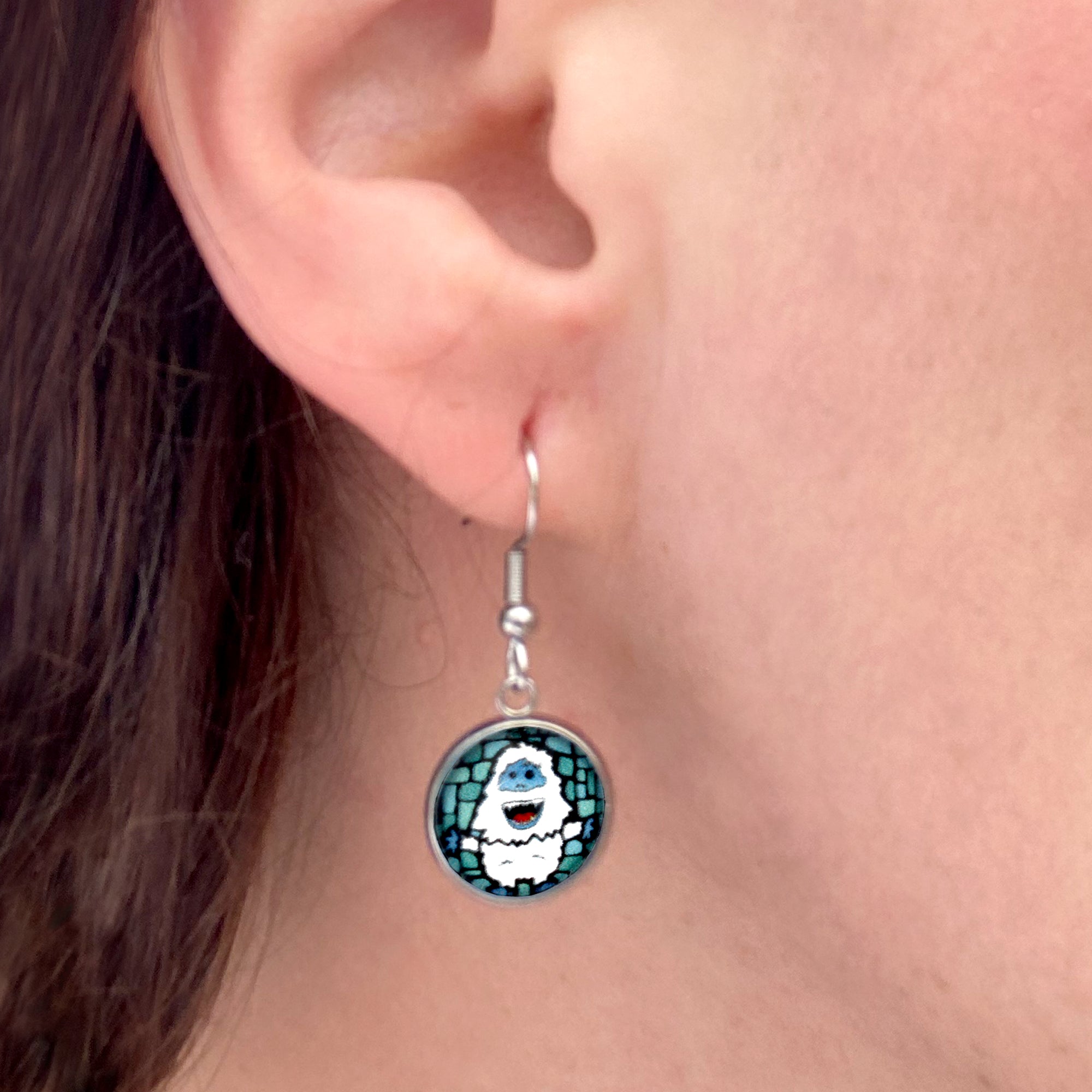 Bumble Christmas Dangle Earrings (Full Body)