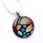 Load image into Gallery viewer, 50% Off - Magnolia Flower Circle Dome Necklace
