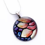 Load image into Gallery viewer, 50% Off - Abstract Lily Flower Flat Circle Necklace
