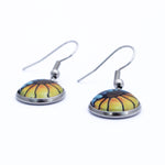 Load image into Gallery viewer, Yellow Sunflower Dangle Earrings
