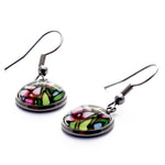 Load image into Gallery viewer, Purple Flower Dangle Earrings - Snapdragon Earrings
