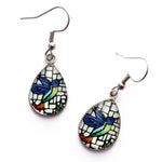 Load image into Gallery viewer, Hummingbird Teardrop Earrings
