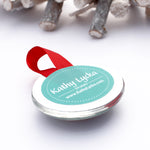 Load image into Gallery viewer, Polar Bear Glass Ornament
