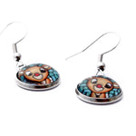 Load image into Gallery viewer, Rudolph Christmas Dangle Earrings - Full Body
