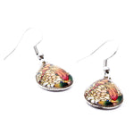 Load image into Gallery viewer, Yellow Dragonfly Teardrop Earrings
