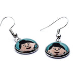 Load image into Gallery viewer, Mrs Claus Christmas Dangle Earrings
