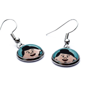 Mrs Claus Christmas Dangle Earrings