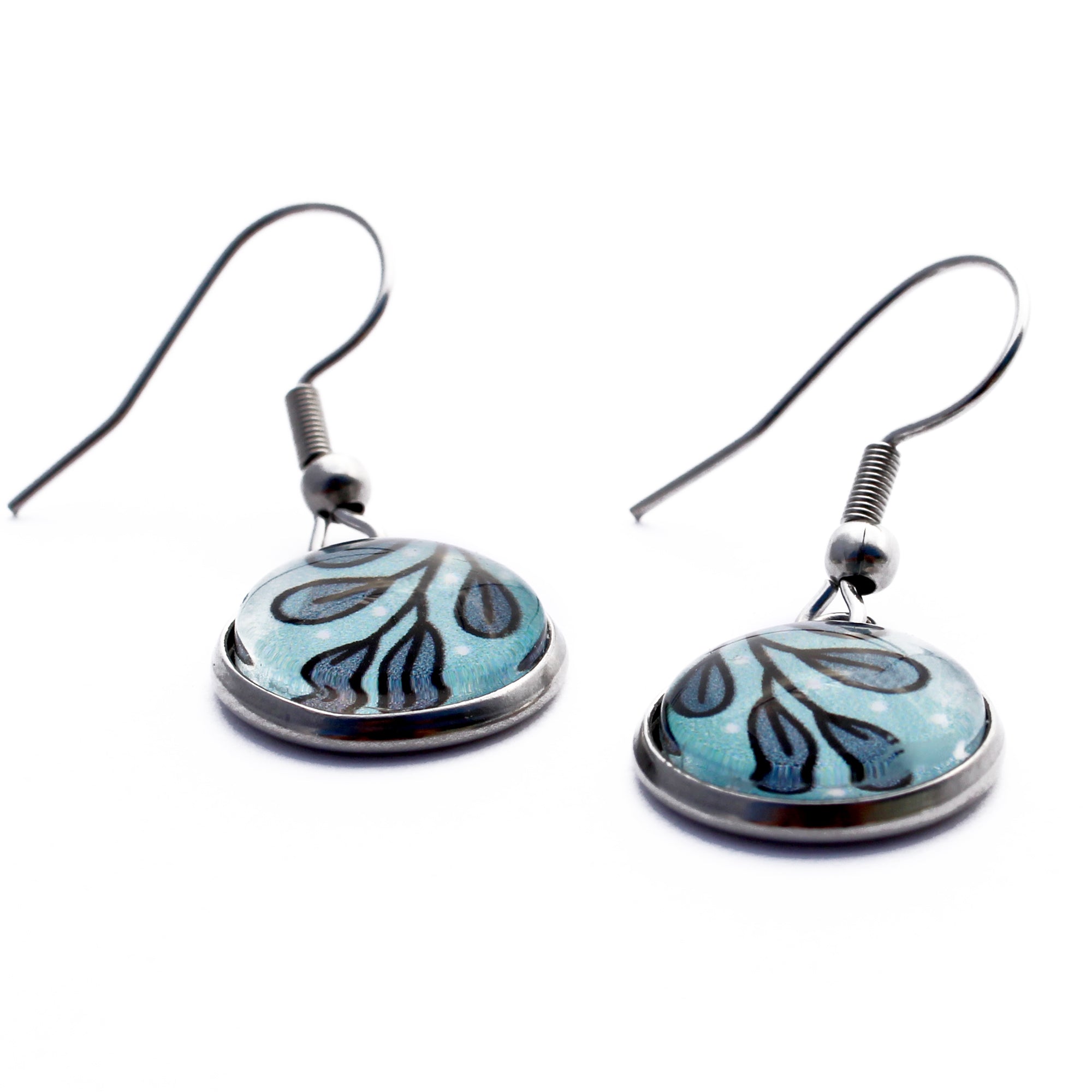 Winter Tree Christmas Dangle Earrings