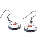 Load image into Gallery viewer, Snowman Christmas Dangle Earrings
