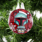 Load image into Gallery viewer, Boba Fett Glass Ornament
