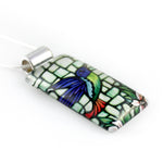 Load image into Gallery viewer, Hummingbird Necklace - Rectangle Pendant
