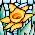 Load image into Gallery viewer, Yellow Daffodil Original Painting 30 x 30 inches
