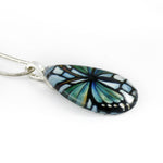 Load image into Gallery viewer, Green Butterfly Teardrop Necklace
