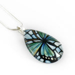 Load image into Gallery viewer, Green Butterfly Teardrop Necklace
