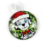 Load image into Gallery viewer, Paw Patrol Marshall Glass Ornament

