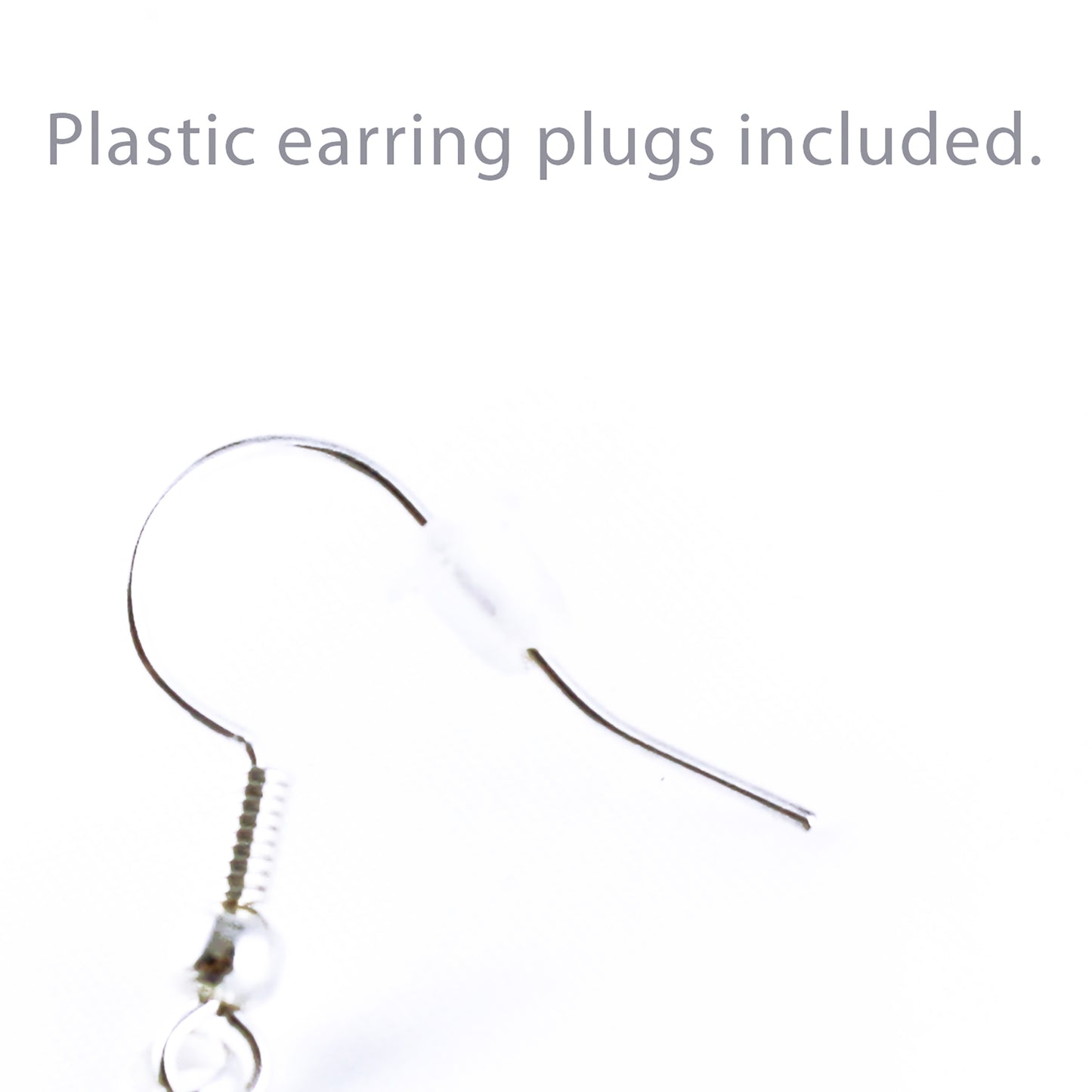 Purple Iris Flower Circle Dangle Earrings