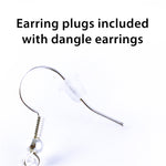 Load image into Gallery viewer, Red Plaid Christmas Dangle Earrings
