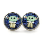 Load image into Gallery viewer, 50% Off - Baby Yoda Stud Earrings
