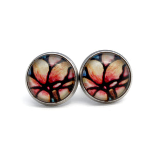 50% Off - Magnolia Flower Stud Earrings