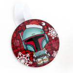 Load image into Gallery viewer, Boba Fett Glass Ornament
