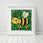 Load image into Gallery viewer, Bee Nursery Wall Art Print
