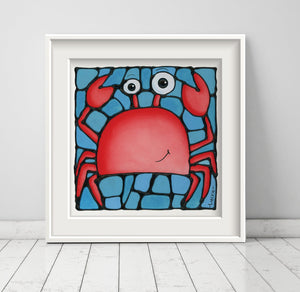 Crab Nursery Wall Art Print